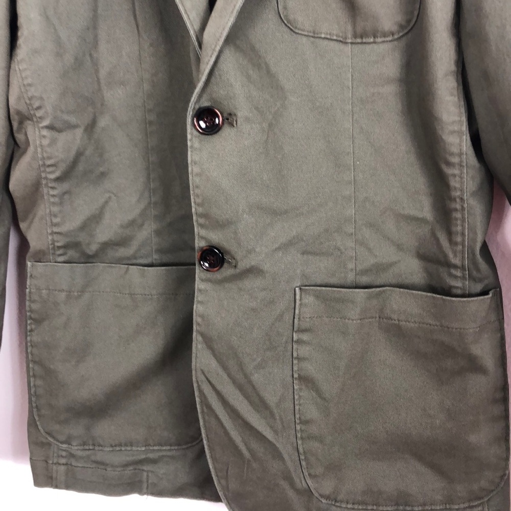 Goodiellow & co Green button up jacket sz small - Picture 3 of 4